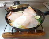最速の野菜たっぷりハムエッグ作り方10写真