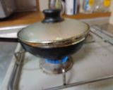 最速の野菜たっぷりハムエッグ作り方8写真