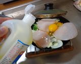 最速の野菜たっぷりハムエッグ作り方5写真