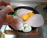 最速の野菜たっぷりハムエッグ作り方4写真