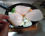最速の野菜たっぷりハムエッグ作り方3写真