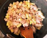 鶏肉と細筍の煮物作り方2写真