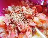 ♪レタスと紅鮭のチャーハン♪作り方2写真