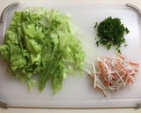 和風あん(薄)で厚揚げのレタスあんかけ作り方2写真