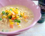 美味しい✿クリームみそラーメン作り方4写真