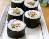 残った寿司飯で納豆大葉おにぎり作り方4写真