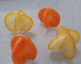 ズッキーニや人参飾り切り（まり）作り方3写真