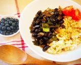 キューバ風 黒豆のスープ作り方7写真