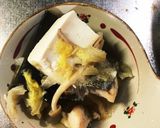 鍋の〆に！たまご雑炊作り方1写真