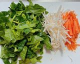 ほうれん草ともやしにんじんのナムル作り方1写真