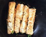 節約レシピ　ほうれん草の油揚げロール作り方4写真