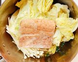 インスタント味噌汁でひとりキムチ鍋作り方3写真