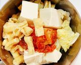 インスタント味噌汁でひとりキムチ鍋作り方4写真