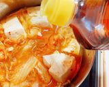 インスタント味噌汁でひとりキムチ鍋作り方6写真