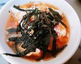 普通に飽きたら～キノコと卵のお雑煮作り方6写真