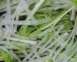 リカちゃん♡青のり味噌汁(水菜 大根)作り方7写真