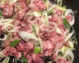 ご飯がすすむ　豚こまのネギ肉味噌炒め作り方5写真