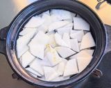 ほうれん草の肉味噌の坦々風雑炊作り方2写真