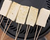 焼肉のついでに♪プレートで焼く豆腐田楽作り方4写真