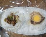 男子喜ぶおにぎり：味玉とネギチャーシュー作り方1写真