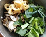 舞茸・小松菜のお味噌汁♪舞茸香る♪作り方2写真