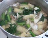 舞茸・小松菜のお味噌汁♪舞茸香る♪作り方4写真