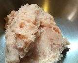 減量飯　鶏むね肉とキャベツのお好み焼き風作り方2写真