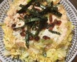 減量飯　鶏むね肉とキャベツのお好み焼き風作り方7写真