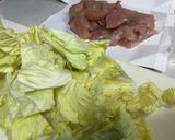 ☆ささみとキャベツのカレーパスタ♪作り方1写真