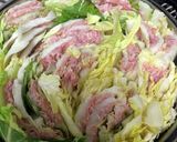 豚ひき肉と白菜の重ね鍋作り方7写真