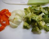 レンジで簡単！唐揚げと野菜のゆず胡椒餡作り方1写真