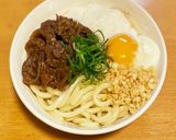 絶品とろ玉肉ぶっかけうどん(丸亀製麺風)作り方5写真