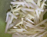 大根の皮でなんちゃって青椒肉絲作り方3写真