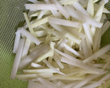 大根の皮でなんちゃって青椒肉絲作り方3写真