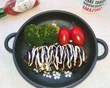 中はチーズとろ～りシンプル横長ハンバーグ作り方4写真