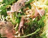 塩レモン！生ハムと水菜のカップ焼きそば作り方2写真