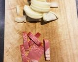 ベーコンと水菜のサラダ作り方1写真