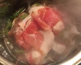 ほうれん草豚バラ丼作り方1写真