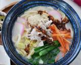 豚こまと残り野菜のちゃんぽん風うどん作り方5写真