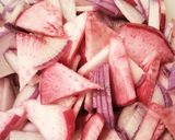 赤かぶとカラー大根のサラダ作り方1写真