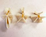 かぼちゃのお花焼き♪餃子の皮♪作り方3写真