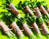 材料はたったの3つ！！　ハム巻きかいわれ作り方3写真