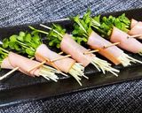 材料はたったの3つ！！　ハム巻きかいわれ作り方4写真