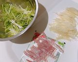 ☆水菜じゃがいもベーコンのチーズチヂミ☆作り方1写真
