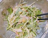 ☆水菜じゃがいもベーコンのチーズチヂミ☆作り方2写真