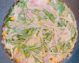 ☆水菜じゃがいもベーコンのチーズチヂミ☆作り方3写真