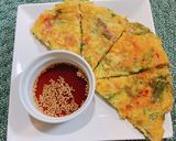 ☆水菜じゃがいもベーコンのチーズチヂミ☆作り方7写真