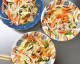 サウザンドレッシング炒め味豚平焼風作り方13写真