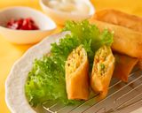 簡単！カレービーフンの揚げ焼き春巻き作り方8写真