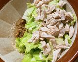 ＊キャベツと鶏肉のごま和え＊作り方2写真